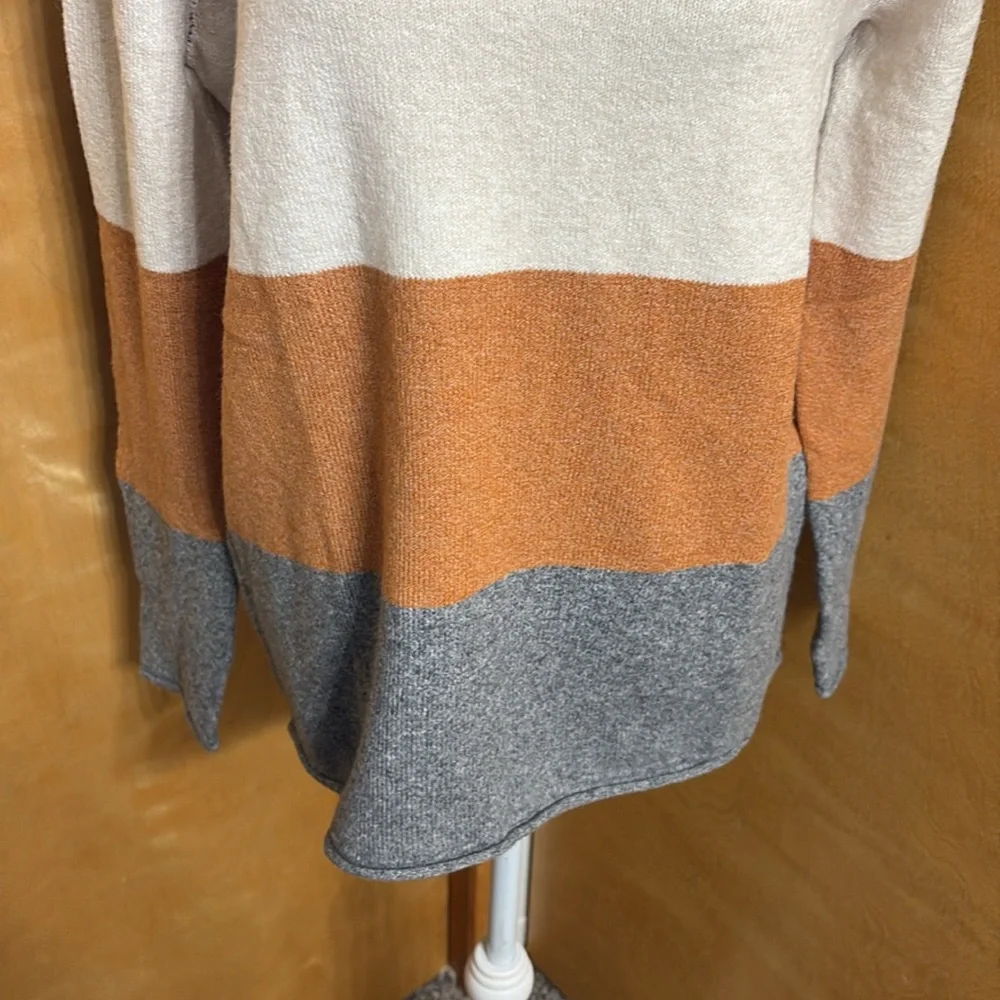 NWT Pinque Design Studio From Stitch Fix Rust Stone Combo Long Sleeve Sweater XL